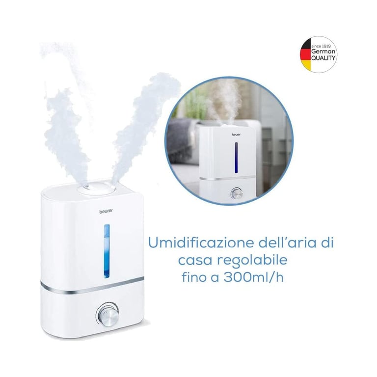 Humidificateur Beurer LB 45 – Réservoir 4L, Arrêt Automatique, 30 m² - vue 3