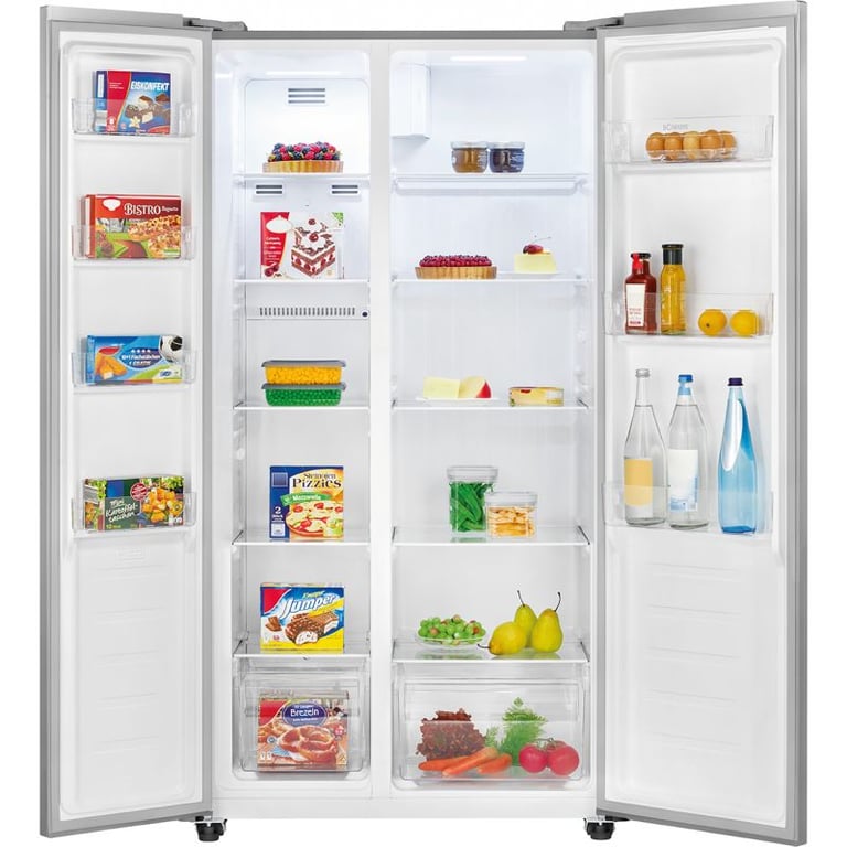 Réfrigérateur américain avec congélateur Inox Bomann SBS7344 Inox - vue 3