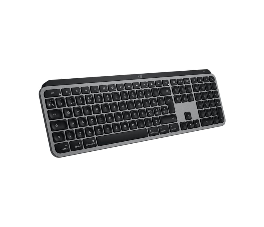Logitech Master Series MX Keys for Mac Clavier full size rétroéclairé sans fil Bluetooth LE QWERTY Nordique DanoisFinnoisNorvégienSuédois - vue 4