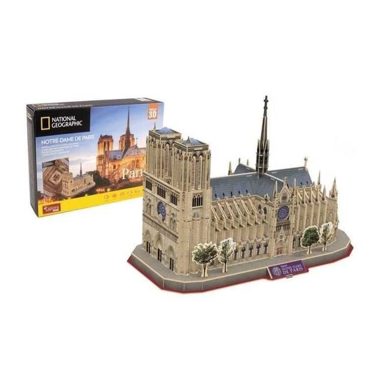 Explora Puzzle 3D - Notre Dame De Paris - Jeu de construction - 128 pièces - Dès 8 ans