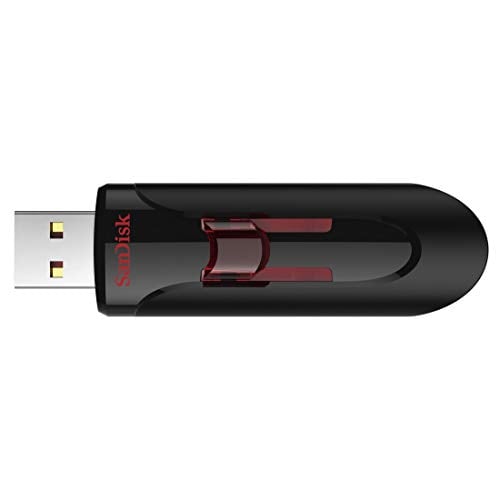 SanDisk UFM 64GB USB CRUZER GLIDE 3.0 lecteur USB flash 64 Go USB Type-A 3.2 Gen 1 (3.1 Gen 1) Noir, Rouge - Neuf