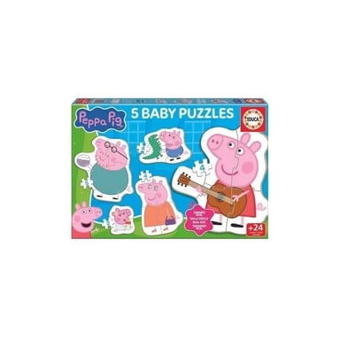 Puzzles para bebés - EDUCA - Peppa Pig - 4 Piezas