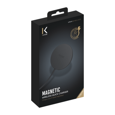 Chargeur sans fil rapide magnétique (15W), Noir carbon