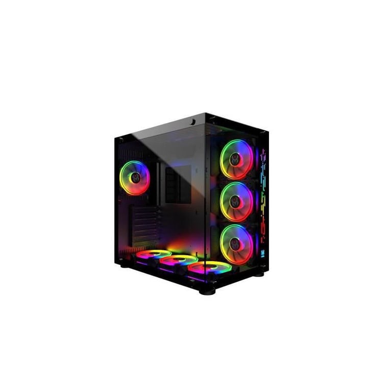 MRED Boîtier PC Gamer ATX RGB Crystal Sea - vue 1