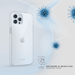 Coque antibactérienne hybride invisible pour iPhone 12/12 Pro, Transparente