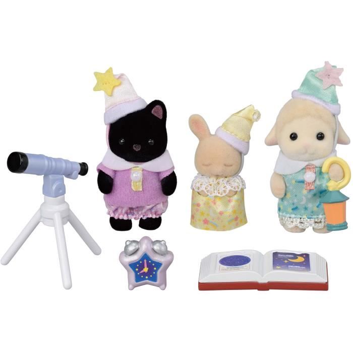 Sylvanian Family : Le trio des bébés pyjama party Epoch d'enfance - vue 7