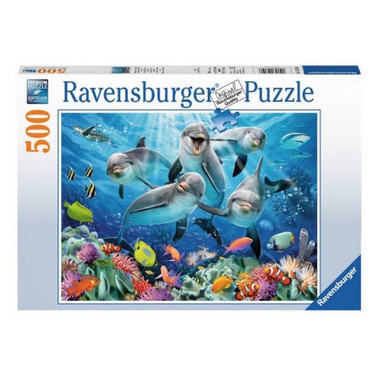 Ravensburger Puzzle Adulte Puzzle 500 p Dauphins sur Le récif de 14710 - vue 2