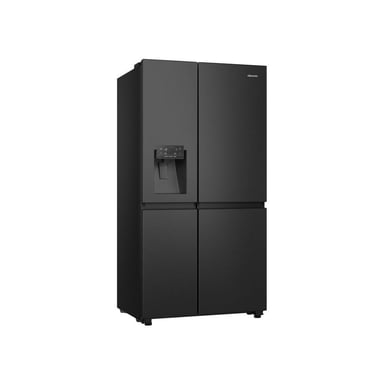 Réfrigérateur américain Hisense RS818N4TFC 632 L Total No Frost Distributeur eau & glaçons ConnectLife Inox noir