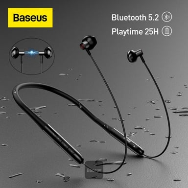 Baseus Bowie P1 Casque Sans fil Minerve Micro-USB Bluetooth Noir