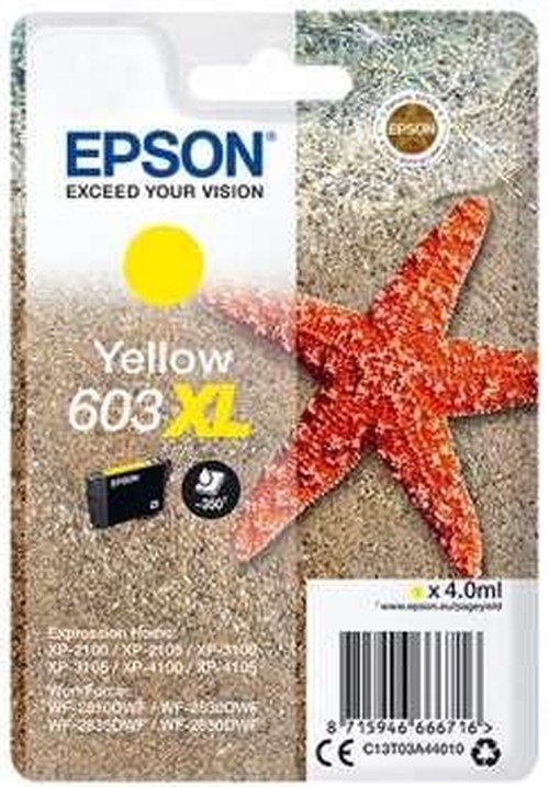 EPSON CARTUCCIA INK GIALLO, STELLA MARINA, 603 XL - Neuf