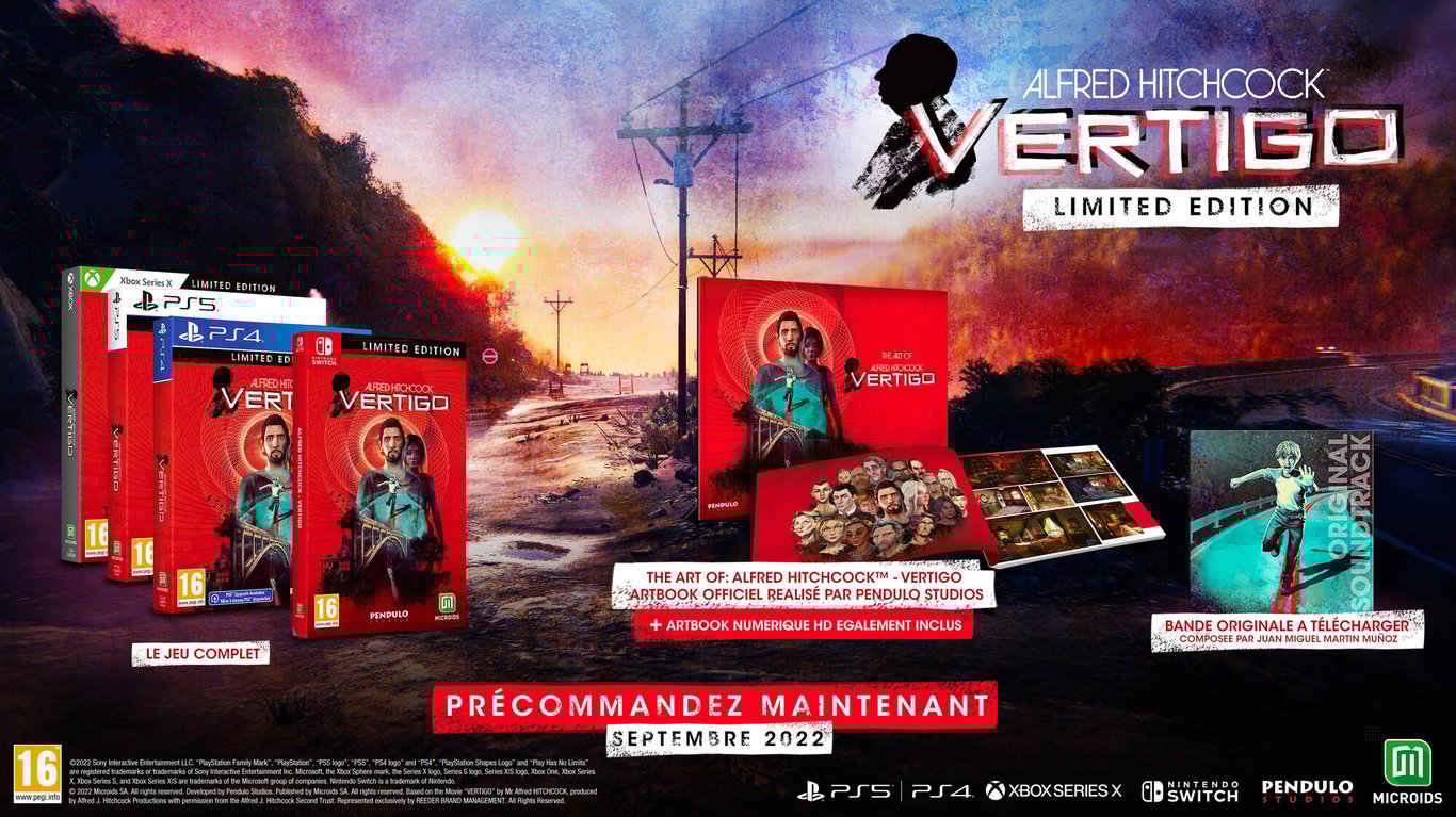 Alfred Hitchcock Vertigo Limited Edition Nintendo Switch