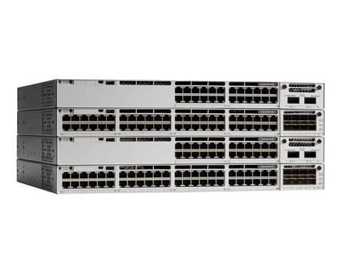 Cisco Catalyst C9300-48P-E commutateur réseau Géré L2/L3 Gigabit Ethernet (10/100/1000) Connexion Ethernet, supportant l'alimentation via ce port (PoE) Gris