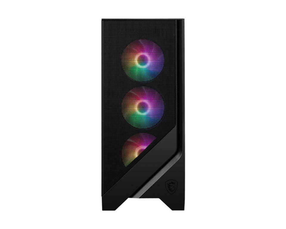 MSI MAG Forge 120A AIRFLOW Midi Tower Noir, Transparent - Neuf