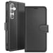 Zanaé Funda tipo cartera para Galaxy S24 Plus con función de soporte y lengüeta magnética Negro