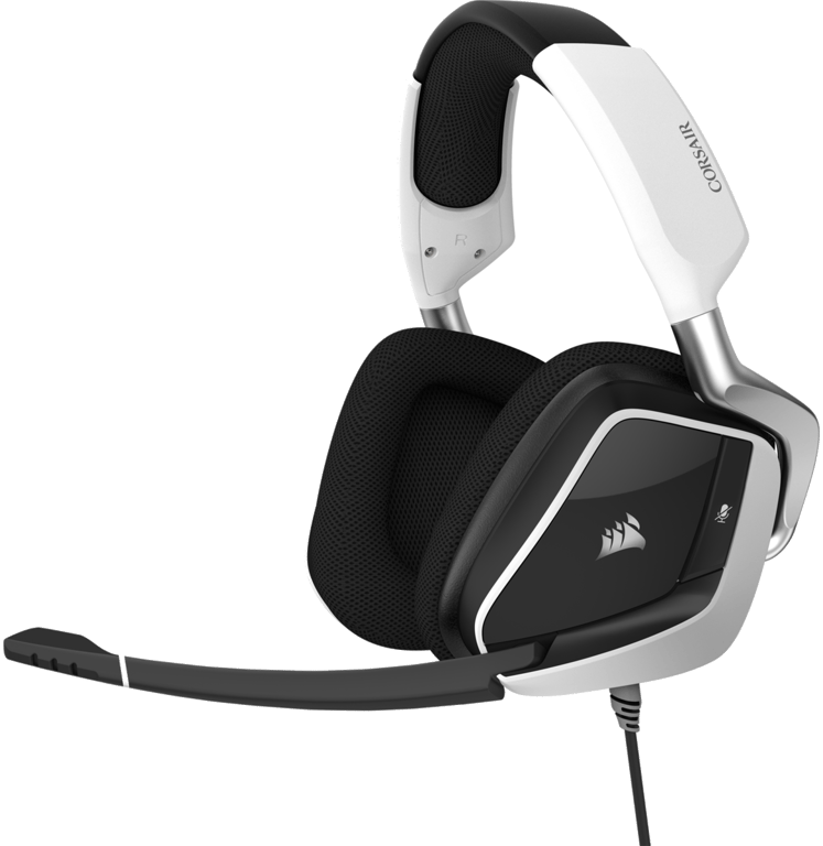 Casque Corsair gaming premium VOID RGB ELITE USB avec son surround 7.1 - Blanc