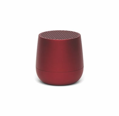 LEXON - Mini altoparlante Bluetooth ricaricabile a induzione da 3W - MINO + ALU (ROSSO)