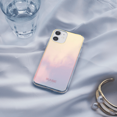 Carcasa híbrida iridiscente invisible para Apple iPhone 12 mini, Iridiscente