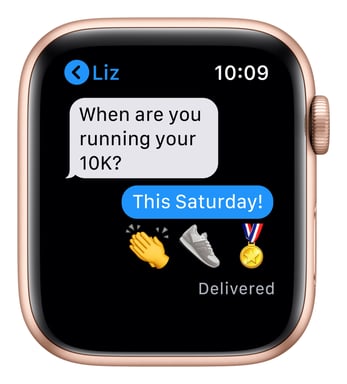 Apple Watch Series 6 OLED 40 mm Digital 324 x 394 Pixeles Pantalla táctil Oro Wifi GPS (satélite)