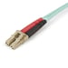 StarTech.com Cavo in fibra ottica multimodale da LC/UPC a LC/UPC OM4 da 1 m, Zipcord 50/125µm LOMMF/VCSEL, reti 100G, bassa perdita di inserzione, cavo patch in fibra LSZH
