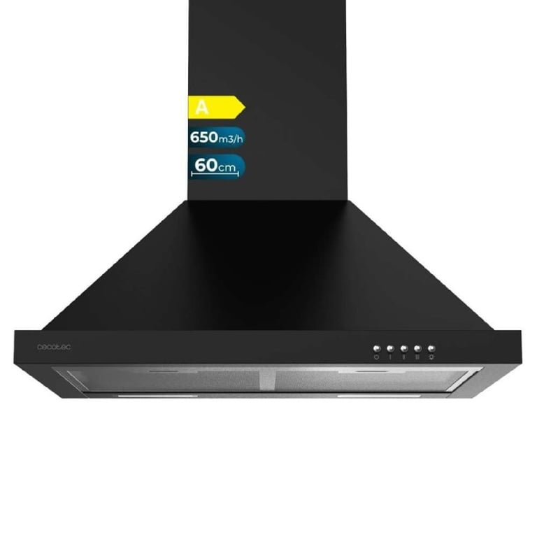 Hotte Cecotec Bolero Flux PM 606500 – 650 m³/h, 165W, Mécanique