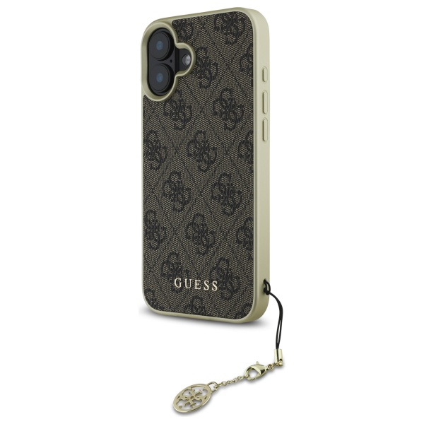 Coque pour iPhone 16 Plus Guess Hardcase 4G Charms Collection GUHCP16MGF4GBR - vue 2