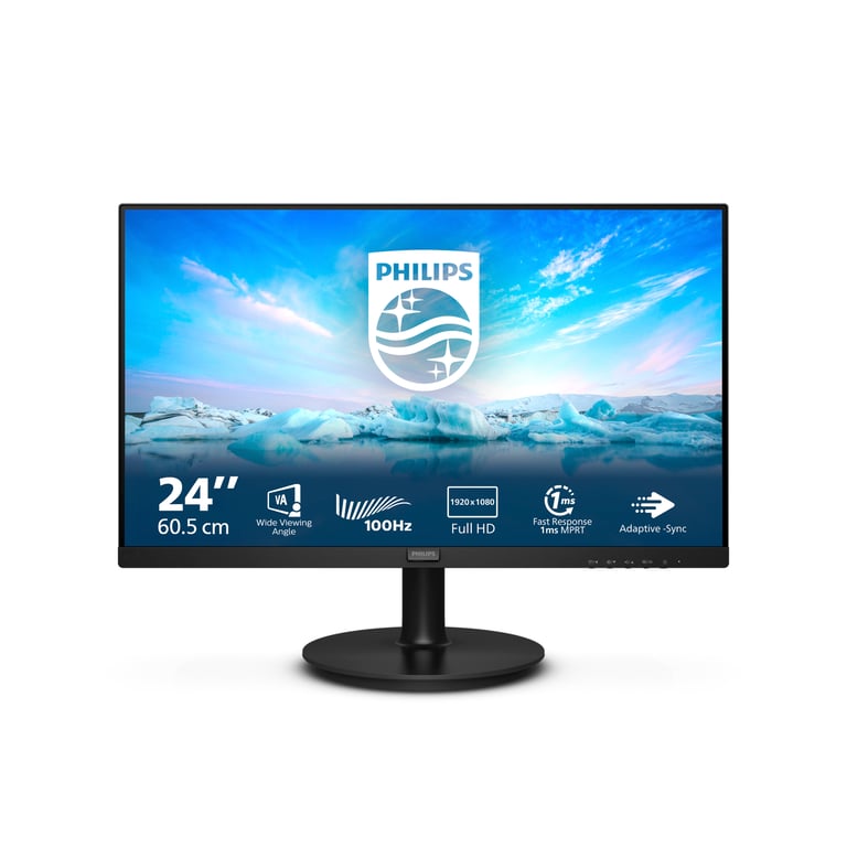 Philips V Line 241V8LAB/00 LED display 60,5 cm (23.8 ) 1920 x 1080 pixels Full HD LCD Noir - Neuf