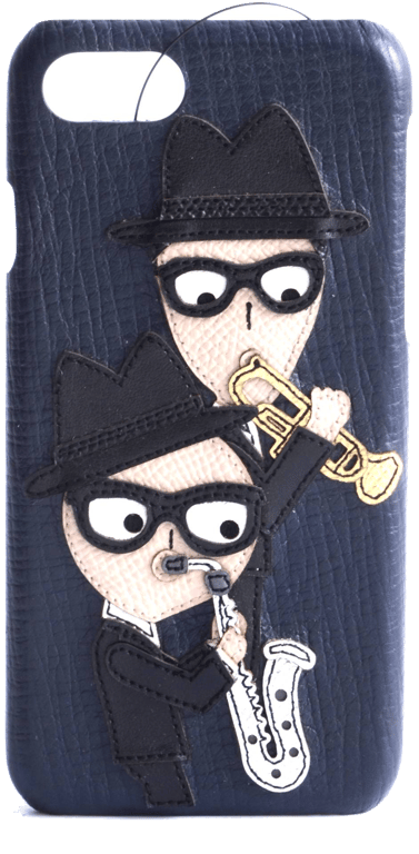 Dolce & Gabbana Coque Designers Playing Trumpet iPhone 7-8-SE 2&3 Case