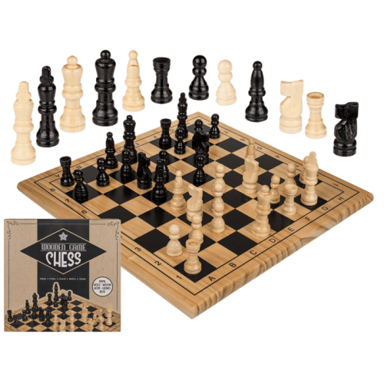 Jeu d'Echecs en bois Grand Modèle