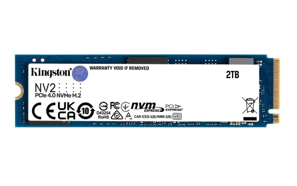 Kingston NV2 PCIe 4.0 NVME M.2 SSD - 2Tb