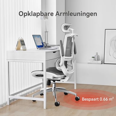 Sedia da ufficio ergonomica SIHOO M59AS - Braccioli regolabili 3D - Supporto lombare - Rete di alta qualità - Certificata BIFMA/SGS