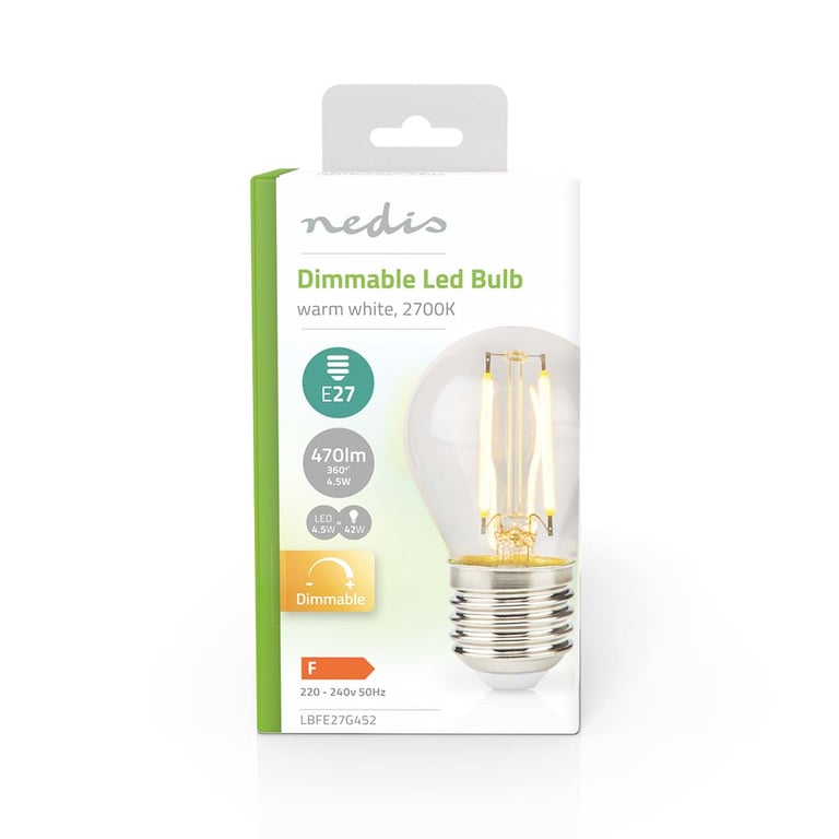 Ampoule LED Filament E27 Décorative G45 Dimmable Style Rétro Neuf - vue 3