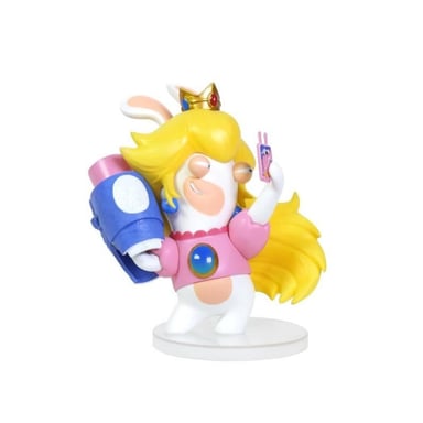 Ubisoft Figurine Mario + The Lapins Crétins Kingdom Battle - Peach 8cm - vue 1