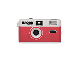 Ilford Sprite 35-II Caméra-film compact 35 mm Rouge, Argent