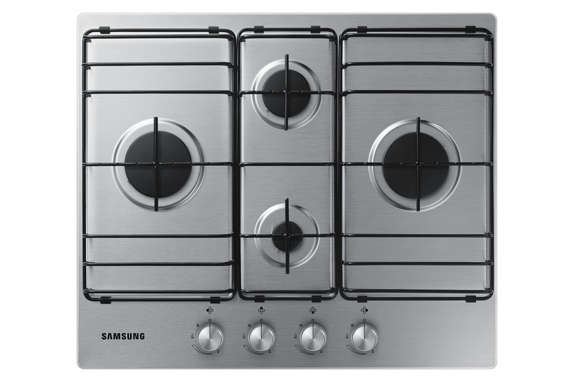 Samsung NA64H3110BS Acier inoxydable Intégré 60 cm Gaz 4 zone(s) - Neuf