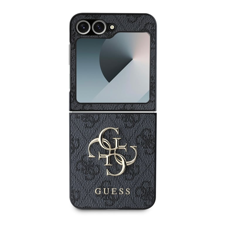 Coque Arrière pour Samsung Galaxy Z Flip 6 à Motif 4G Élégant Gris - Neuf