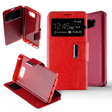 Etui Folio compatible Rouge Samsung Galaxy Note 5