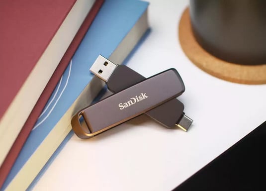 SanDisk SDDDE1-1T00-G46 unidad flash USB 1 TB USB Type-C/USB Type-A 3.2 Gen 2 (3.1 Gen 2) Negro