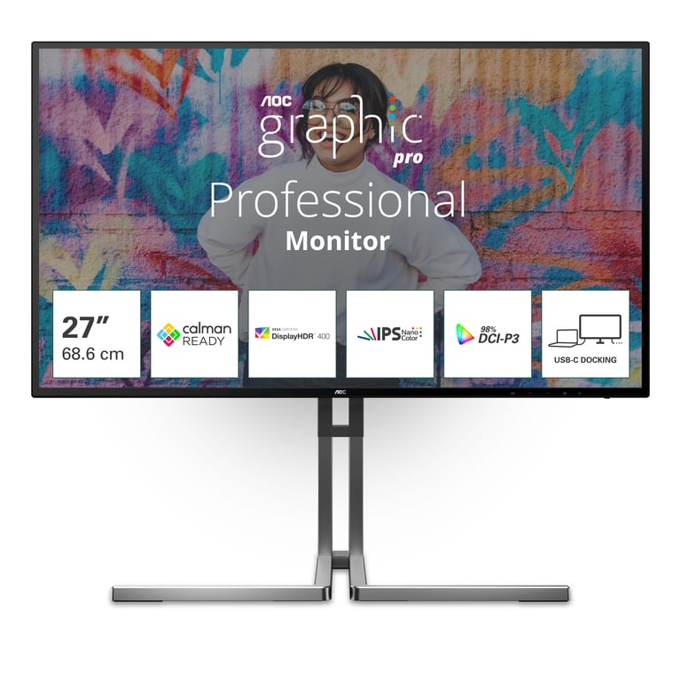 AOC 27 LED Graphic Pro U27U3CV - vue 2