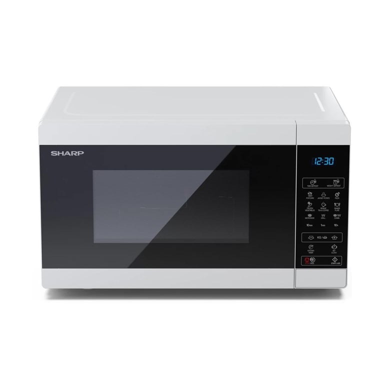 Sharp YC-MG81E-W micro-onde Noir, Blanc Micro-ondes grill Comptoir 28 L 900 W