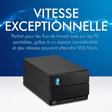 LaCie 2BIG DOCK 16TB Disco Case Desktop Nero