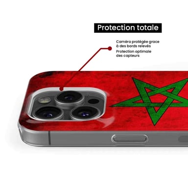Coque en silicone - Compatible Xiaomi Redmi 14C 4G - design drapeau maroc
