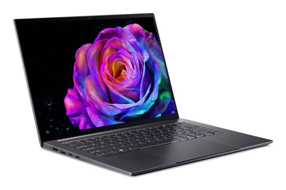 Acer Swift SFX14-73G-7753 Intel Core Ultra 7 255H Ordinateur portable 36,8 cm (14.5 ) Écran tactile WQXGA+ 16 Go LPDDR5x-SDRAM 1 To SSD NVIDIA GeForce RTX 5060 Wi-Fi 6E (802.11ax) Windows 11 Home Gris - Neuf Gris - vue 2