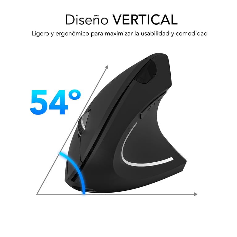 Souris Verticale Subblim Glide Vertical Ergo Dual – Bluetooth + USB 1600 DPI - vue 2