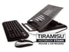 Hamlet XTMS100KM Tiramisù Notebook stand with keyboard and mouse Noir