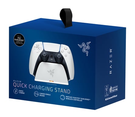 Estación de carga rápida para PS5 DualSense Razer Wireless Controller Blanco
