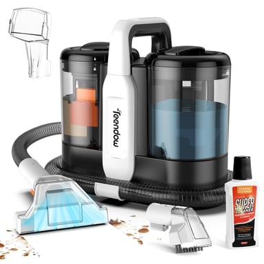 Teendow C5 Aspiradora - 450W 11000Pa 1500ML+800ML Ruido 80dB Peso 4kg Portátil y Silenciosa - Negro