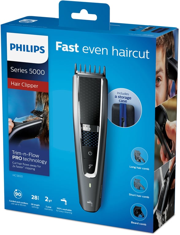 Philips 5000 series Hairclipper series 5000 HC5650/15 Tondeuse à cheveux lavable - Neuf