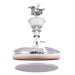 Ventilador de Techo LED Retráctil Yatek Rubia 60W Motor DC 6980 lm 6 Velocidades Mando a Distancia Luz Regulable Ø107 cm Blanco haya