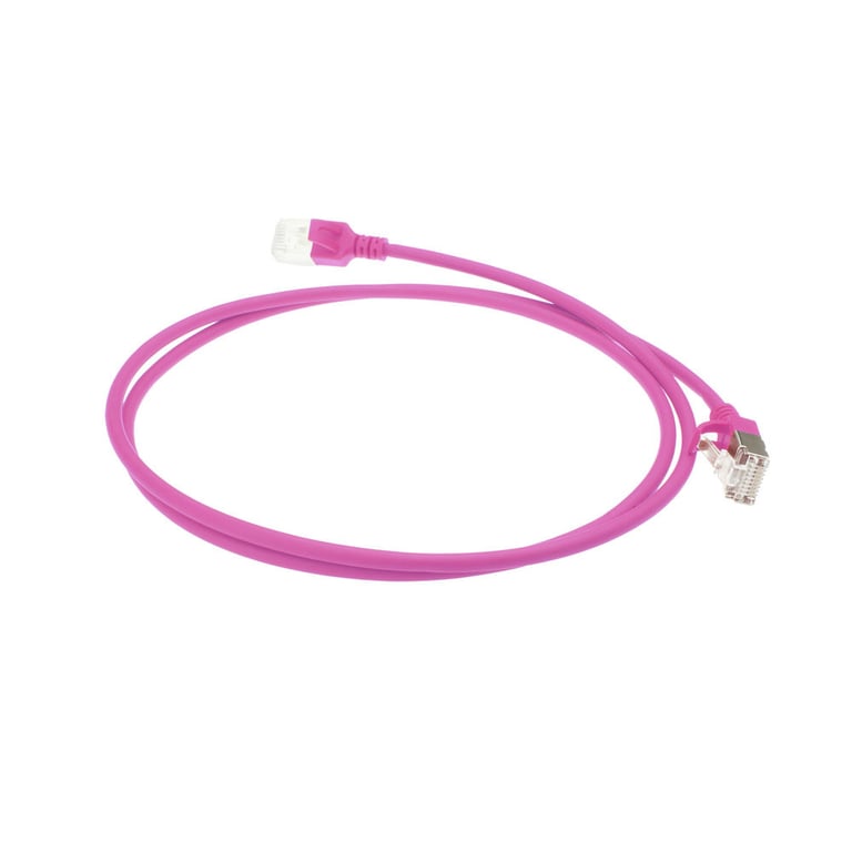 ACT DC7401 cable de red Rosa 1 m Cat6a U/FTP (STP)