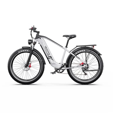 VéLo Électrique F26 Lite | Vitesse Max 25 km/h | Autonomie 50 km | Moteur 250W | Batterie 48V 20Ah | Pneus 26 Pouces | Blanc